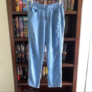 Preswick & Moore Chambray Denim Pants 100% tencel